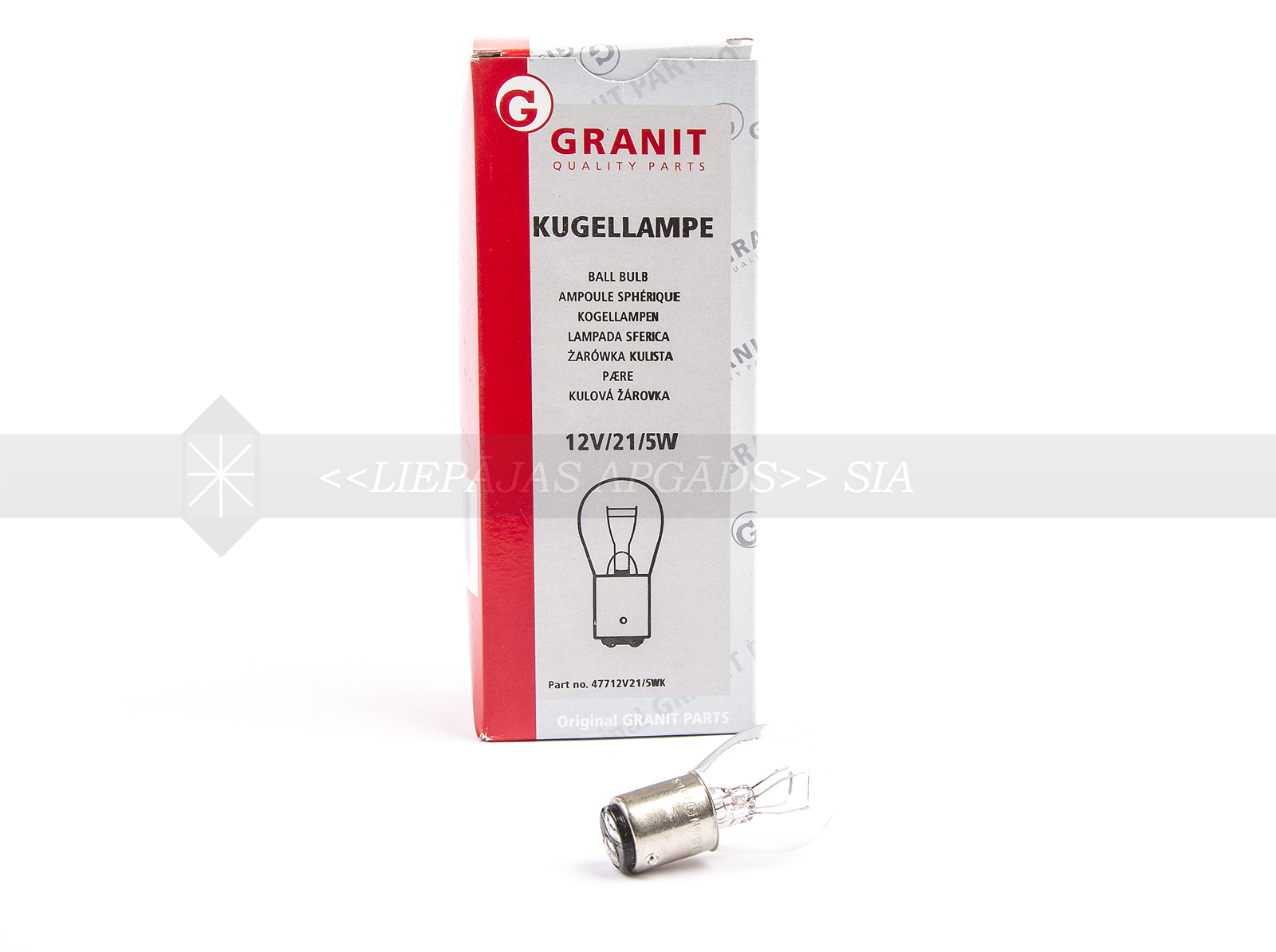 AUTOLAMPA 12V 21/5W