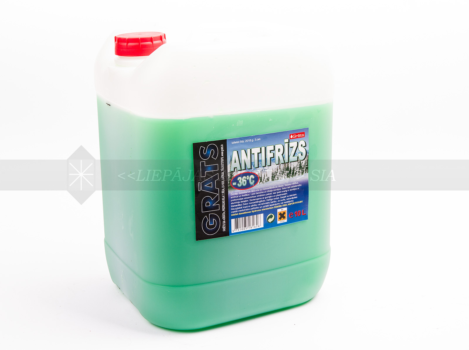 ANTIFRĪZS -36C 10L ZAĻŠ
