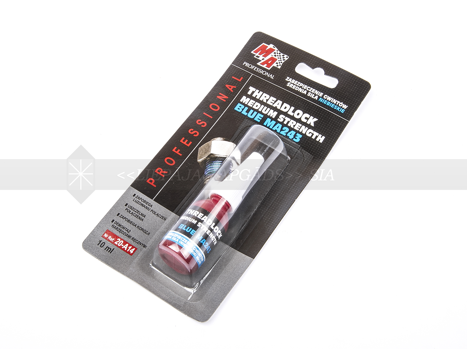 LĪME ANAEROBĀ MA243 ZILA,VIDĒJAS FIKS.10ML