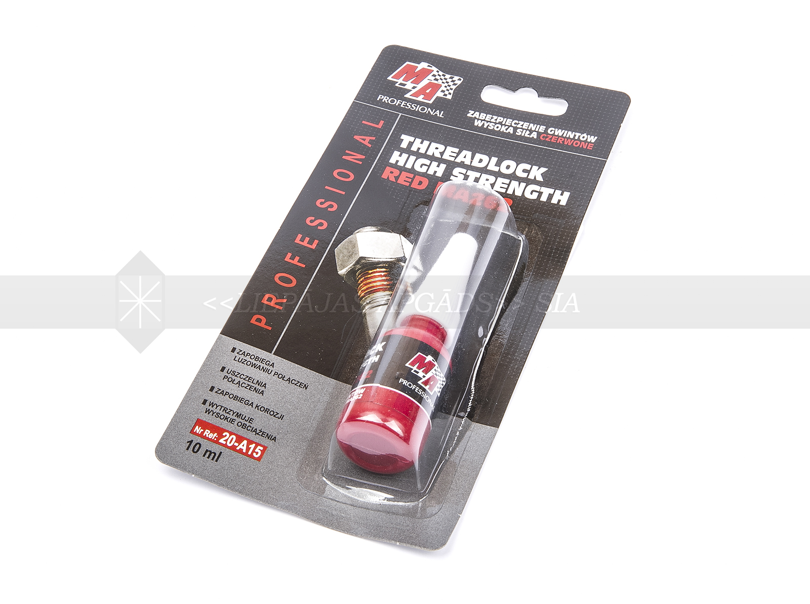 LĪME ANAEROBĀ MA262 SARKANA,STIPRAS FIKS. 10ML