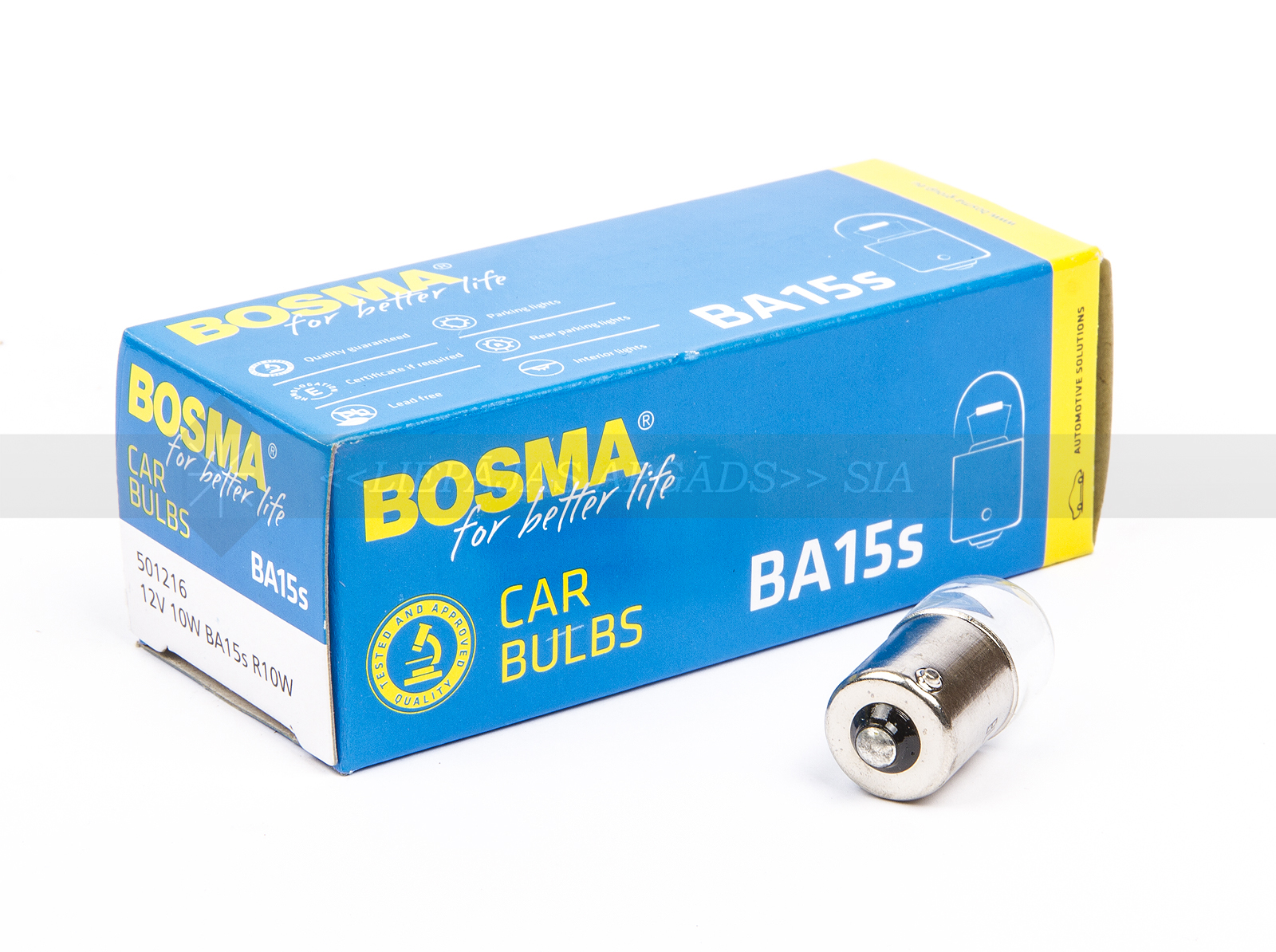 AUTOLAMPA 12V 10W BA15S BOSMA