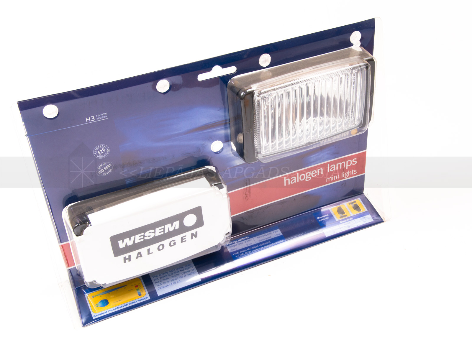 LUKTURIS MIGLAS KOMPL. 12V SPULDZE